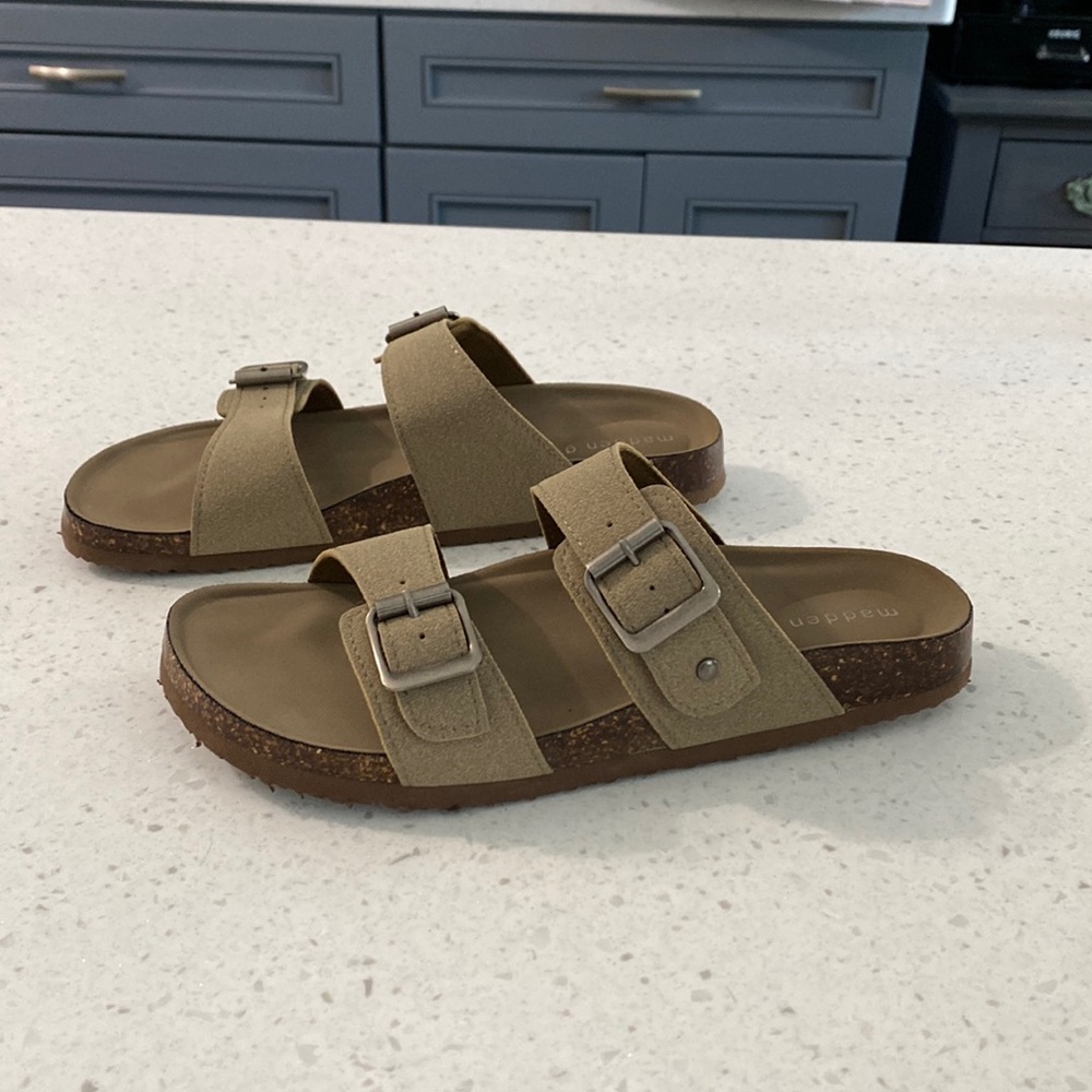 Madden girl  espadrilles , size 8  ,never worn ,tan color